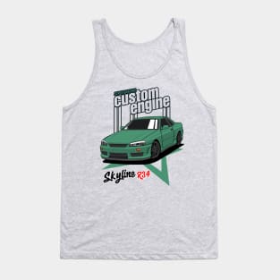 legend GTR R34 Custom Engine Tank Top